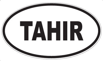 TAHIR - Oval Sticker