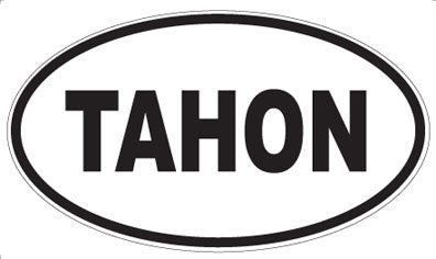 TAHON - Oval Sticker