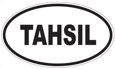 TAHSIL - Oval Sticker