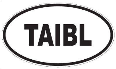 TAIBL - Oval Sticker