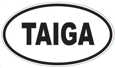 TAIGA - Oval Sticker