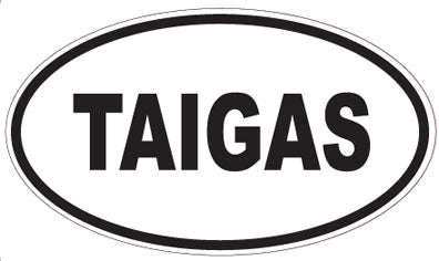 TAIGAS - Oval Sticker