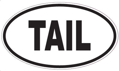 TAIL - Oval Sticker