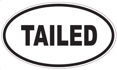 TAILED - Oval Sticker
