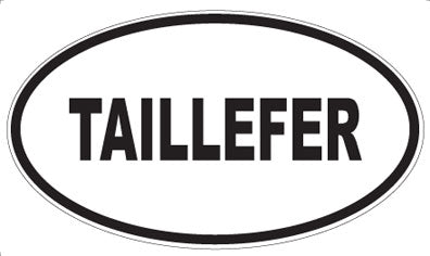 TAILLEFER - Oval Sticker