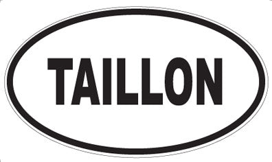 TAILLON - Oval Sticker