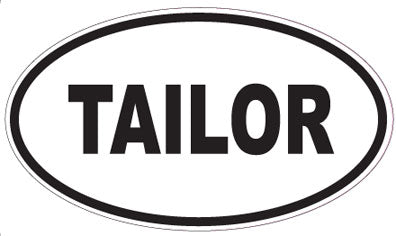 TAILOR - Oval Sticker