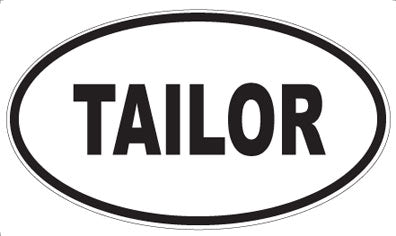 TAILOR - Oval Magnet