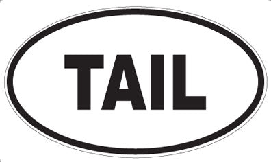 TAIL - Oval Magnet