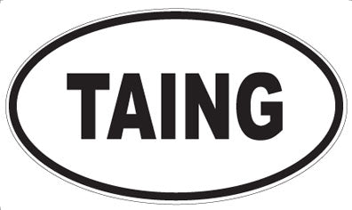 TAING - Oval Sticker