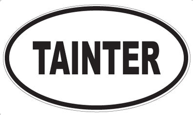 TAINTER - Oval Sticker