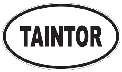TAINTOR - Oval Sticker