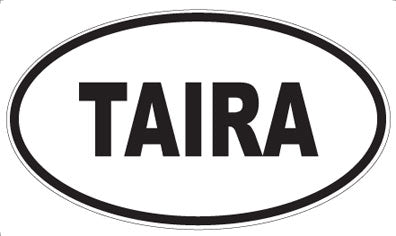 TAIRA - Oval Sticker