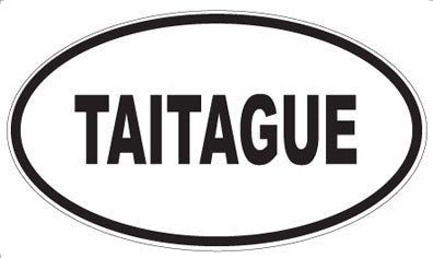 TAITAGUE - Oval Sticker