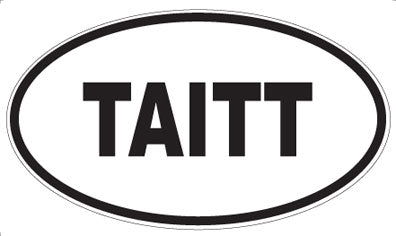 TAITT - Oval Sticker