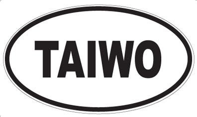 TAIWO - Oval Sticker