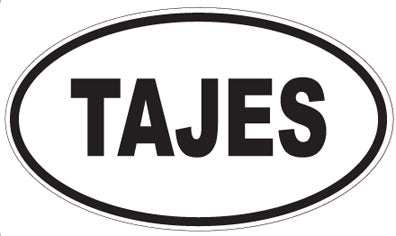TAJES - Oval Magnet