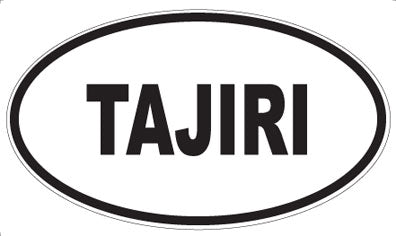TAJIRI - Oval Sticker