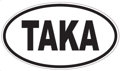TAKA - Oval Sticker