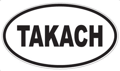 TAKACH - Oval Sticker