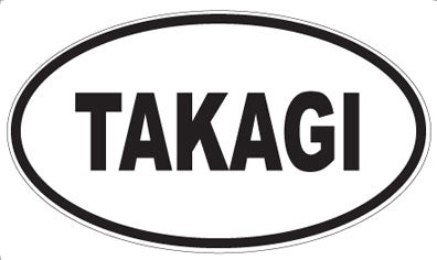 TAKAGI - Oval Sticker