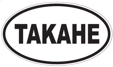 TAKAHE - Oval Sticker