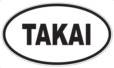TAKAI - Oval Sticker