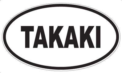 TAKAKI - Oval Sticker