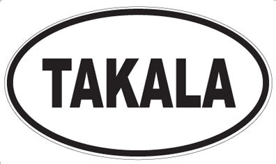 TAKALA - Oval Sticker