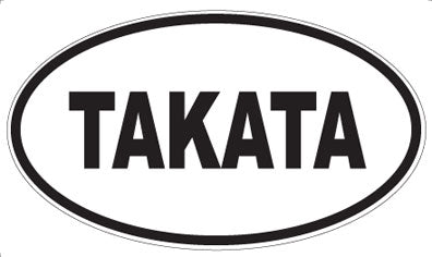 TAKATA - Oval Sticker