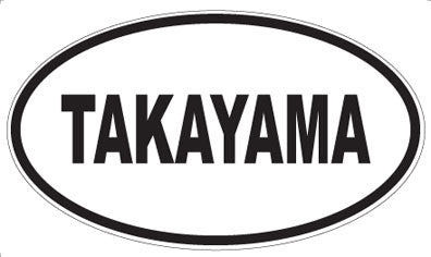 TAKAYAMA - Oval Sticker
