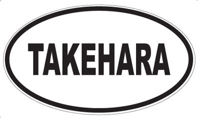 TAKEHARA - Oval Sticker