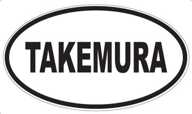 TAKEMURA - Oval Sticker
