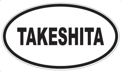 TAKESHITA - Oval Sticker