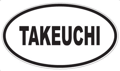 TAKEUCHI - Oval Sticker