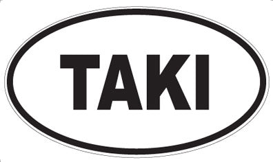 TAKI - Oval Sticker