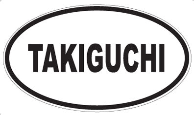 TAKIGUCHI - Oval Sticker