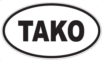 TAKO - Oval Sticker