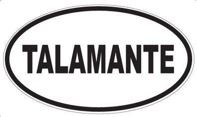 TALAMANTE - Oval Sticker