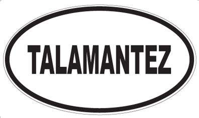 TALAMANTEZ - Oval Sticker