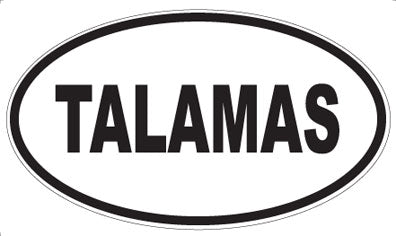 TALAMAS - Oval Sticker