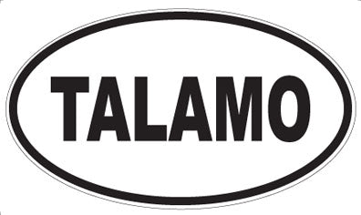 TALAMO - Oval Sticker