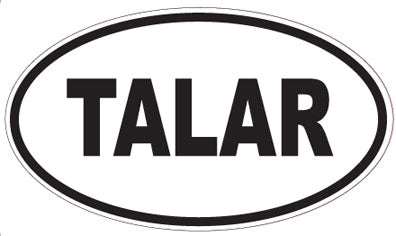 TALAR - Oval Sticker