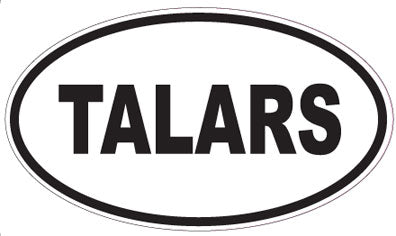 TALARS - Oval Sticker