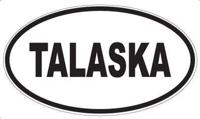 TALASKA - Oval Sticker