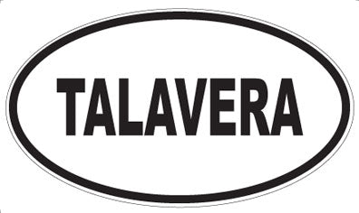 TALAVERA - Oval Sticker