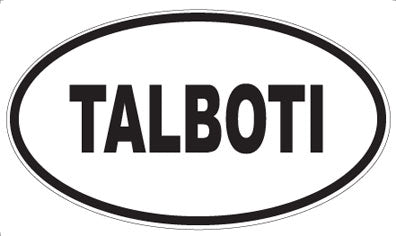 TALBOTI - Oval Sticker