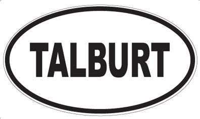 TALBURT - Oval Sticker