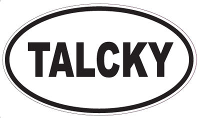 TALCKY - Oval Sticker