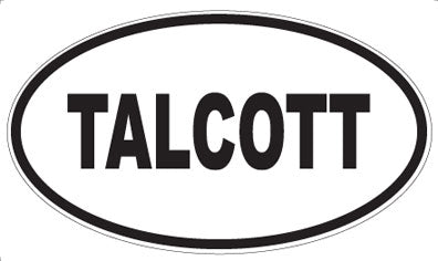 TALCOTT - Oval Sticker